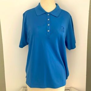 DriWay Ladies Royal Blue Short Sleeve Golf Tennis Pickelball Polo Top NWT